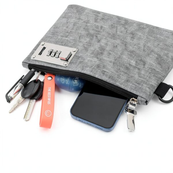 AMIR Zipper Money Bag 1680D Nylon Dual Security Lock-1