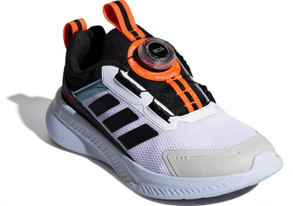 adidas FortaRun 40 BOA Kids Running Shoes White Black-3