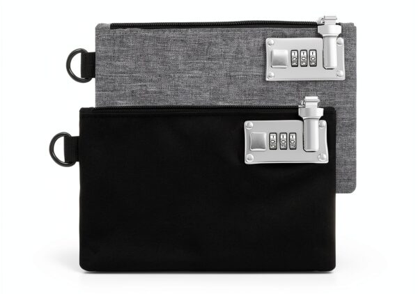 AMIR Zipper Money Bag 1680D Nylon Dual Security Lock-0