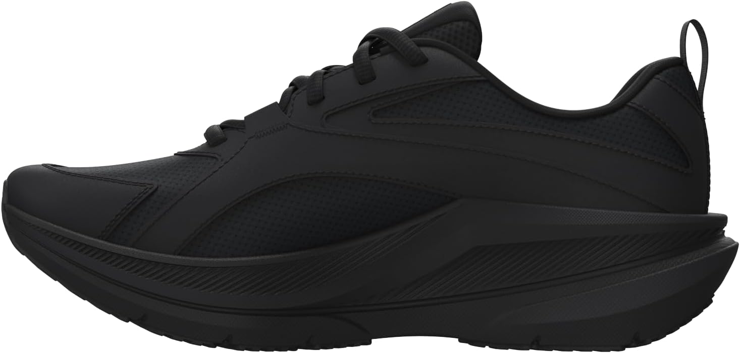 Under Armour boys fitness shoes in Anthracite color on a gym floor