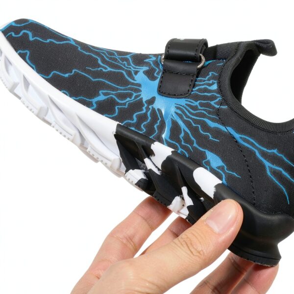 Velcro Boys Fitness Shoes Lightweight Breathable Anti Skid-4