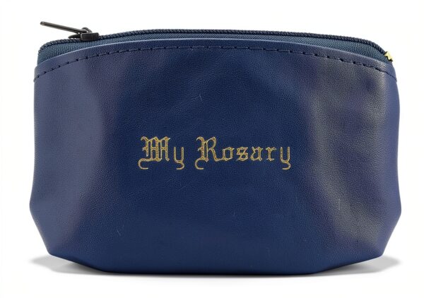 My Rosary Pouch Gold Embossed Boys Coin Purse Good Shepherd-0