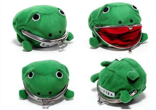 Ninja Frog Plush Coin Wallet Boys Halloween Gift Accessory-4