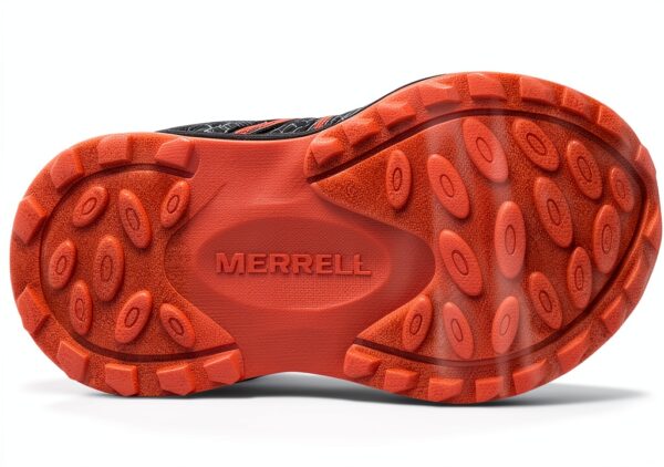 Merrell Kids Fitness Shoes Black Orange Durable Mesh-2