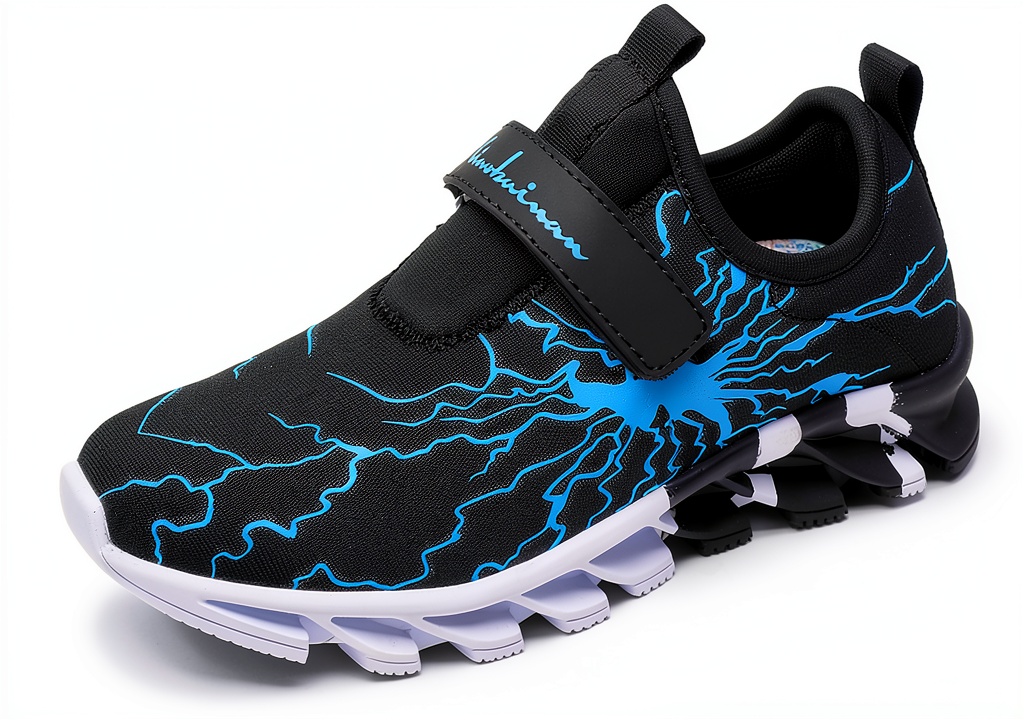 Boys fitness shoes with Velcro closure and anti-skid sole