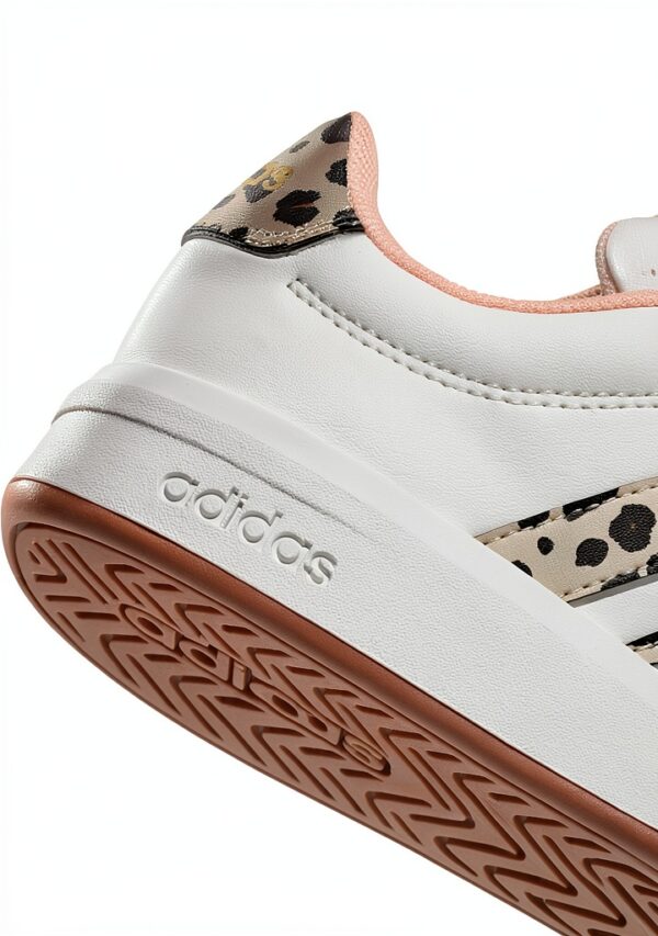adidas Grand Court 3.0 J Kids Sneakers White Pink Fitness-4