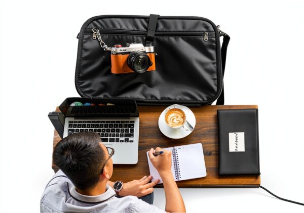 Xinnilove Nylon Money Bags Zipper Security Pouch Set-6