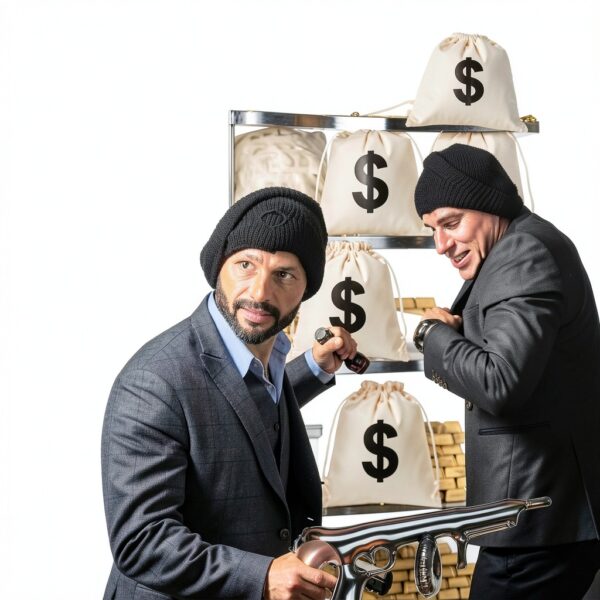 cssopenss Inflatable Gun Money Bag Props Role Play Party-4