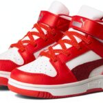 Puma Kids Fitness Shoes Glacial Gray Navy Rickie Orange-0