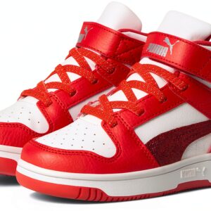 Puma Kids Fitness Shoes Glacial Gray Navy Rickie Orange-0