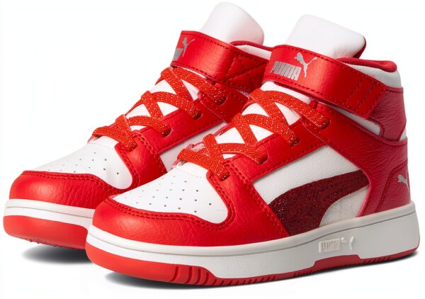 Puma Kids Fitness Shoes Glacial Gray Navy Rickie Orange-0