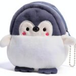 BRTOO Plush Velvet Coin Pouch Kids Girls Cute Storage-0
