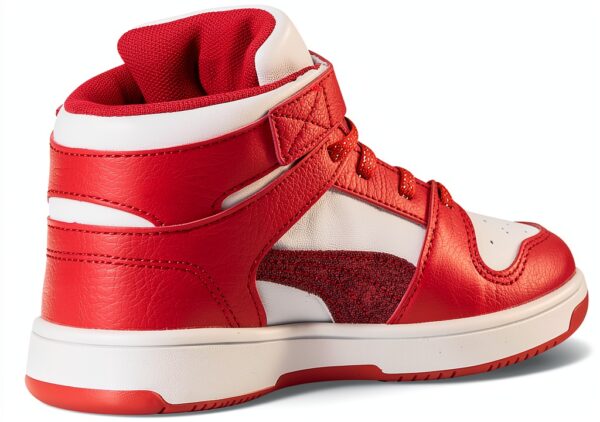 Puma Kids Fitness Shoes Glacial Gray Navy Rickie Orange-4