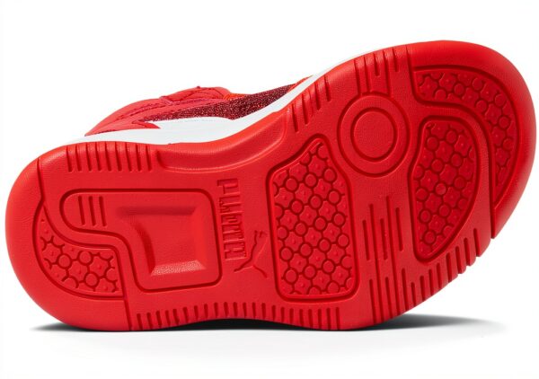 Puma Kids Fitness Shoes Glacial Gray Navy Rickie Orange-2