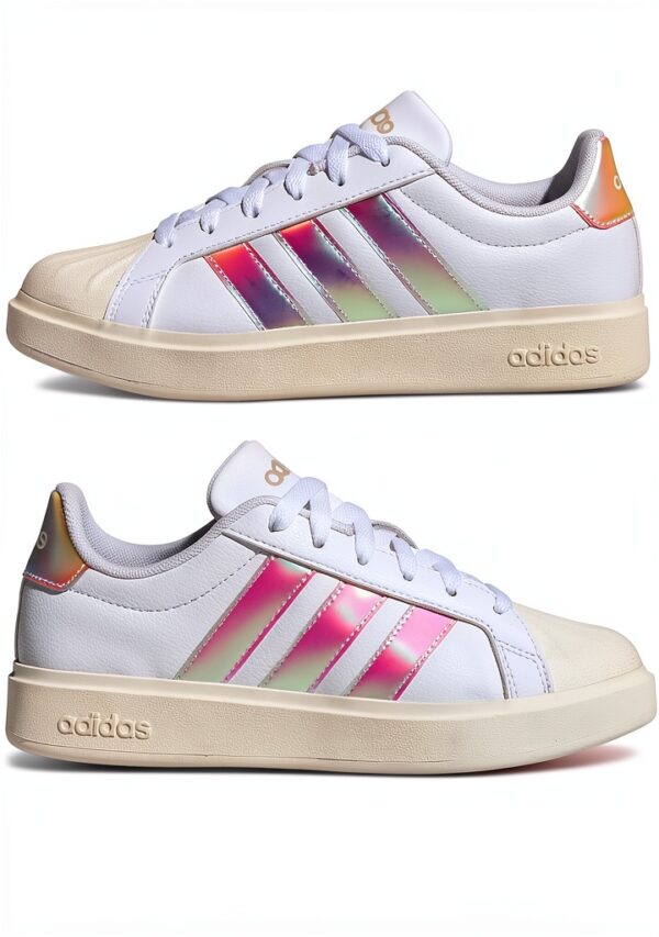 adidas Streetalk Kids Fitness Shoes Black Pink Scarlet-5