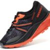 Merrell Kids Fitness Shoes Black Orange Durable Mesh-5