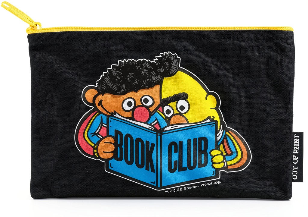 Sesame Street boys coin purse displayed with coins and small items