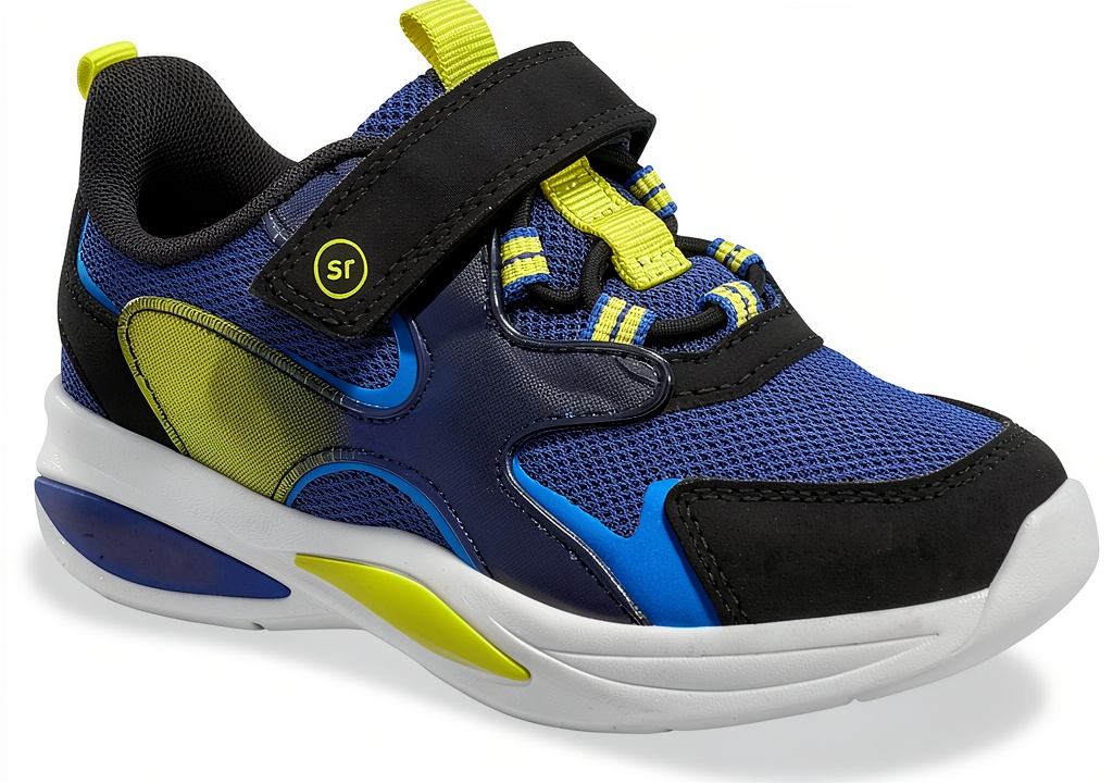 Stride Rite 360 boys navy fitness shoes showcasing memory foam insole