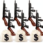 cssopenss Inflatable Gun Money Bag Props Role Play Party-0