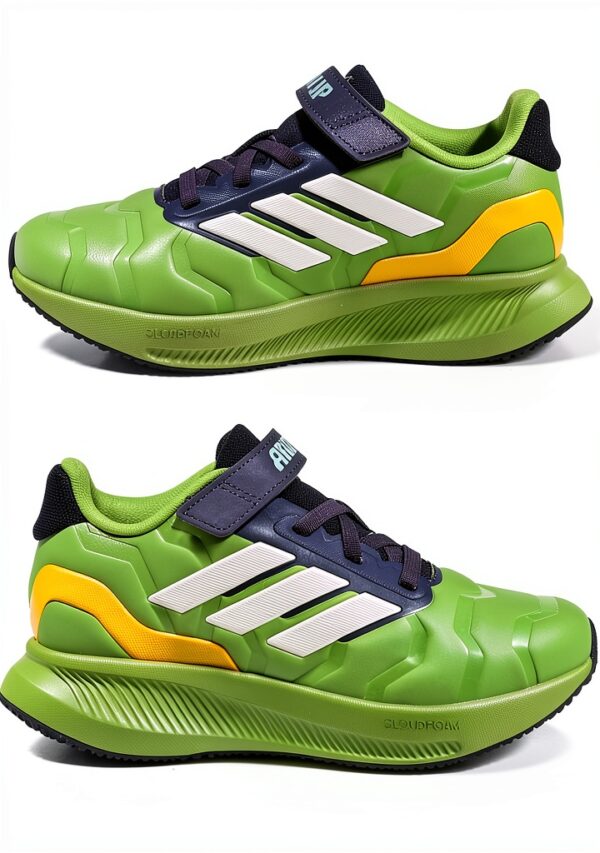 Adidas Kids Fitness Shoes Flexible Snug Fit Hulk Color-6