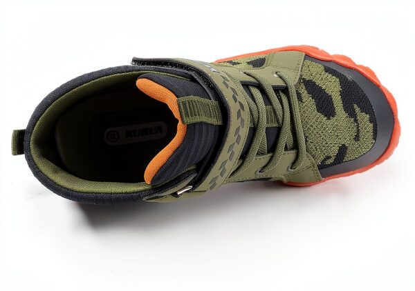 KUBUA Kids High Top Sneakers Lightweight Zero Drop Design-1
