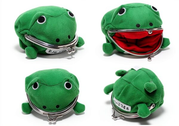 Xsysmile Ninja Frog Plush Coin Wallet Boys Halloween Gift-3