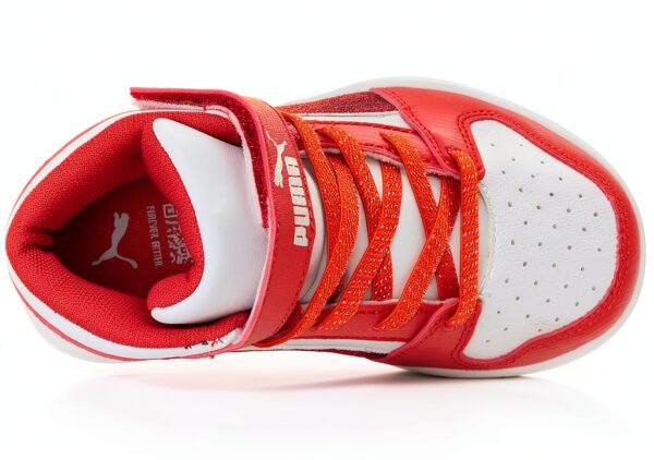 Puma Kids Fitness Shoes Glacial Gray Navy Rickie Orange-1