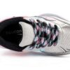 Saucony Kids Fitness Shoes Leather Silver Black SYF25KK4-1