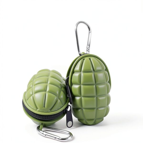 FUSMYE Grenade Coin Purse Silicone Boys Wallet Cool Design-1