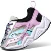 Saucony Kids Fitness Shoes Leather Silver Black SYF25KK4-5