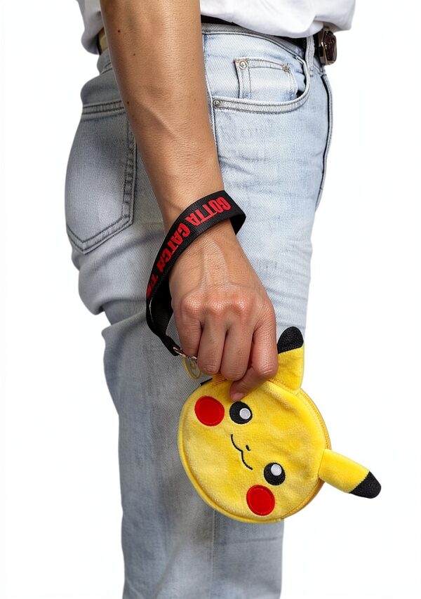 Pikachu Coin Pouch Pokemon Plush Faux Fur Accessory-5