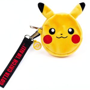 Pikachu Coin Pouch Pokemon Plush Faux Fur Accessory-0
