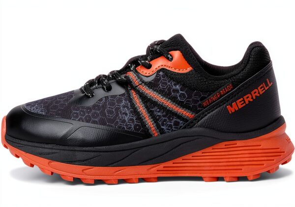 Merrell Kids Fitness Shoes Black Orange Durable Mesh-3