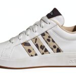 adidas Grand Court 3.0 J Kids Sneakers White Pink Fitness-0