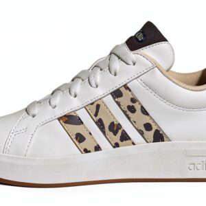 adidas Grand Court 3.0 J Kids Sneakers White Pink Fitness-0