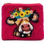 Handmade Beaded Coin Purse Unisex Child Zipper Closure-0