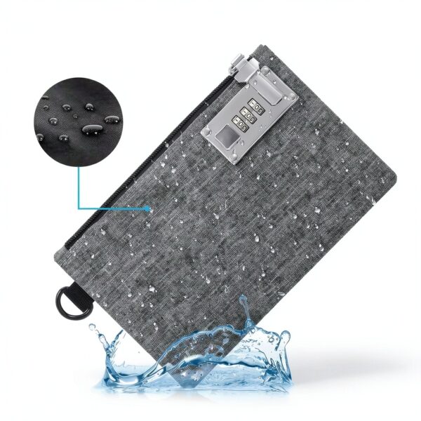 AMIR Zipper Money Bag 1680D Nylon Dual Security Lock-4