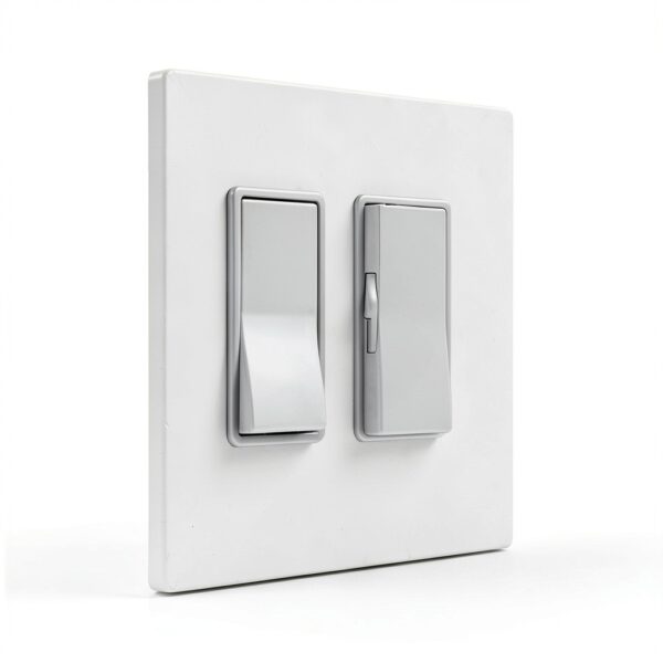 BESTTEN Screwless Wall Plate Gloss Off White Modern Design-1
