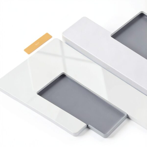 BESTTEN Screwless Wall Plate Gloss Off White Modern Design-6