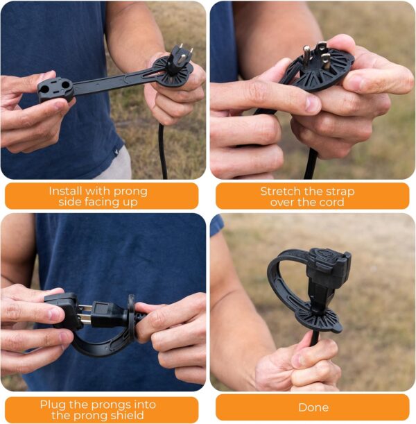 Prong Shield Plug Cover Durable Rubber Weatherproof-4