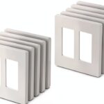 BESTTEN Screwless Wall Plate Gloss Off White Modern Design-0