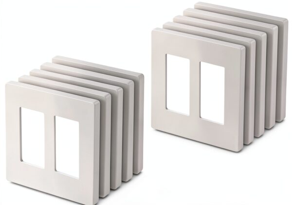 BESTTEN Screwless Wall Plate Gloss Off White Modern Design-0