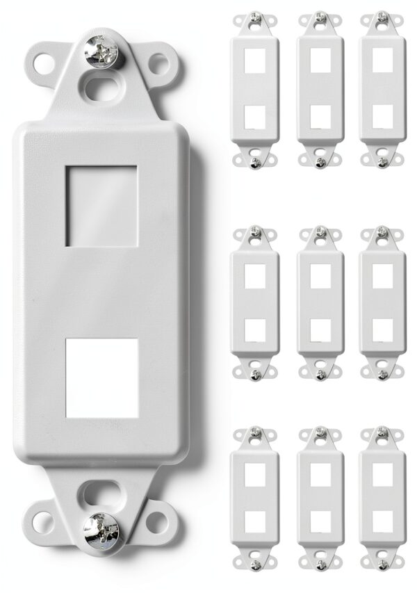 White On-Q 2 Port Decorator Switch UL Certified-0