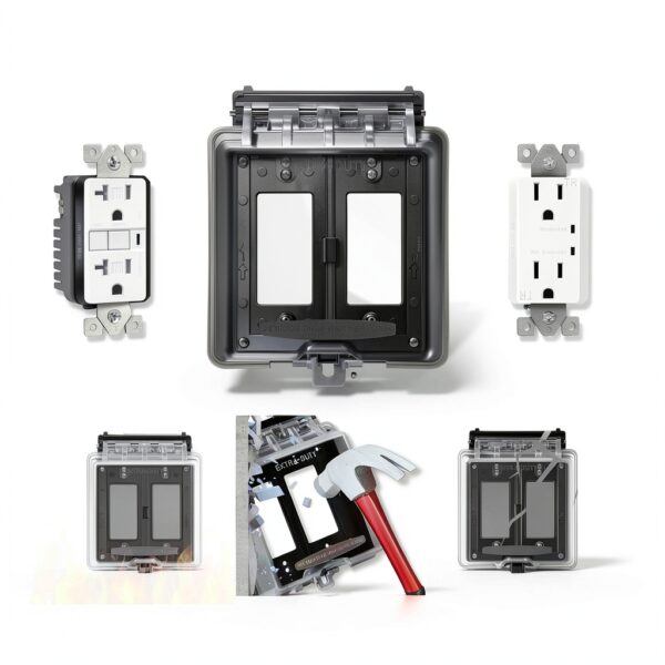 Weatherproof Outlet Cover ENERLITES Polycarbonate-4