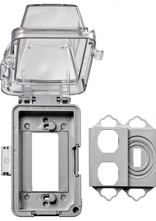 TayMac Extra-Duty Weatherproof In-Use Outlet Cover Clear 1-Gang-1