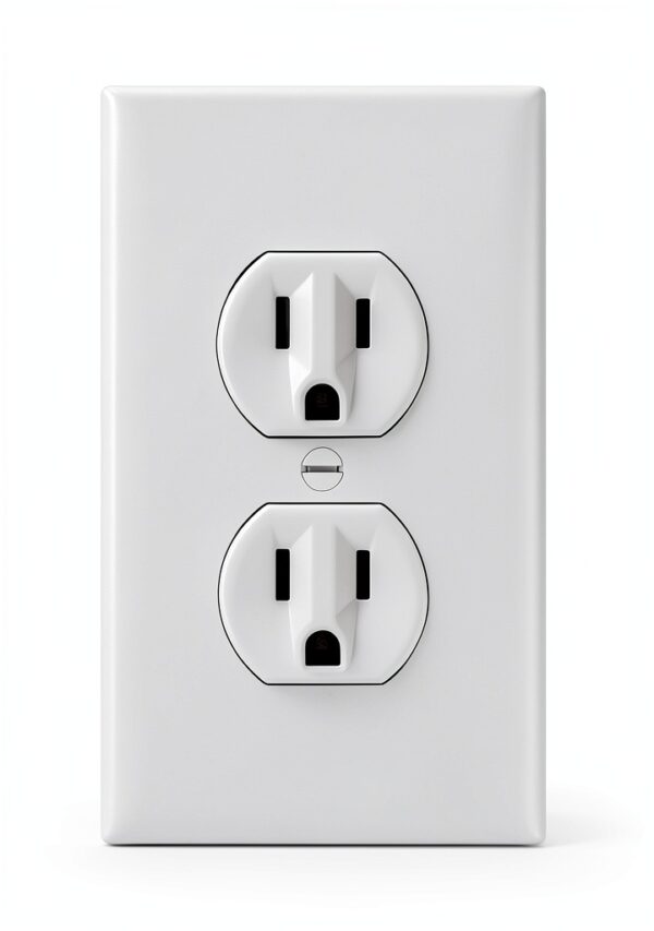 Outlet Cover Safety Innovations Self Closing White ABS Plate 790-6-5
