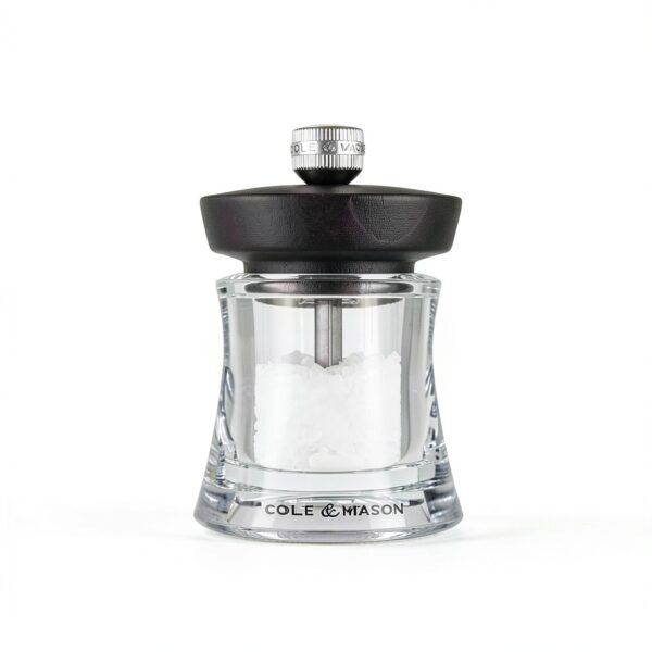 Cole & Mason Acrylic Salt Mill – Grinder with Adjustable Grind – 3.75"-5