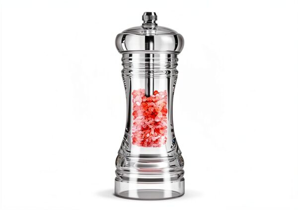 Acrylic Pepper Mill AGIgear Adjustable Coarseness Manual Grinder 6in-1
