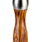 Peugeot Salt Mill Fidji Manual Olive Wood 6 Inch Adjustable Grinder-0