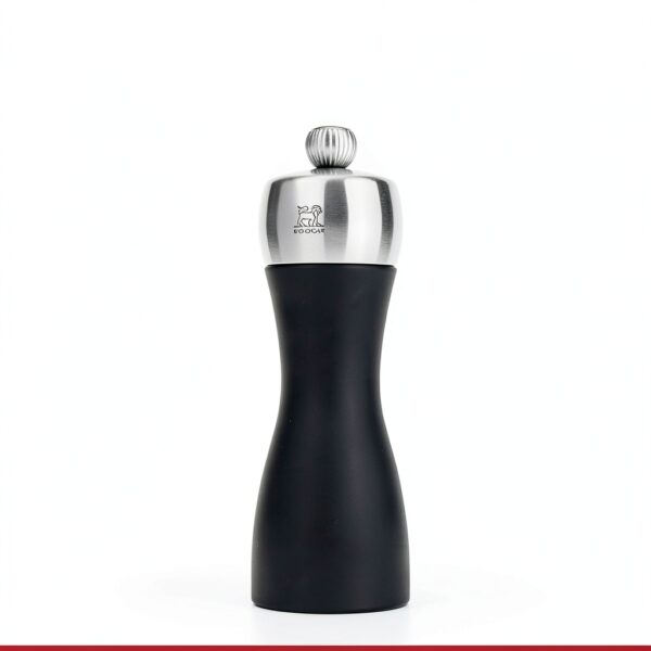 Peugeot Fidji Salt Mill – Adjustable Grinder – Matte Black 6‑Inch-5